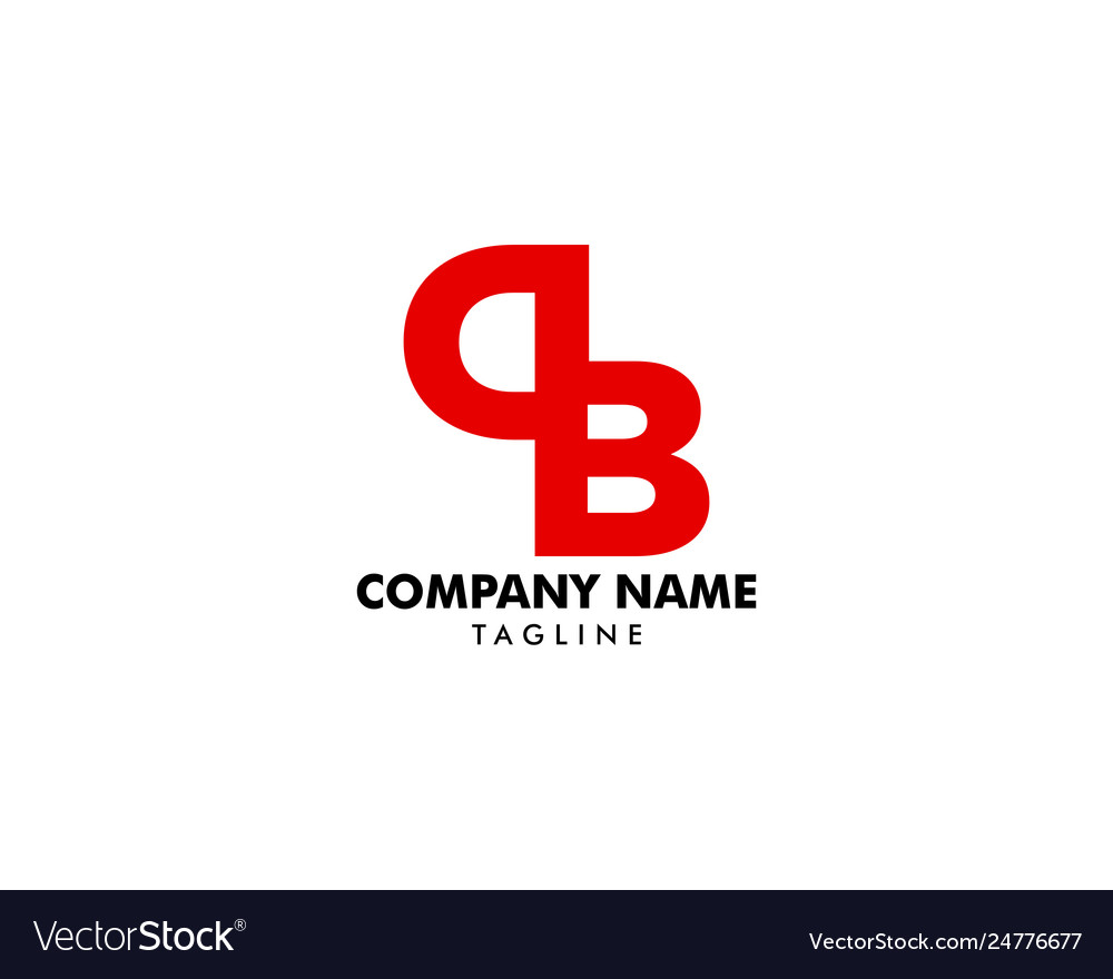 Initial letter db logo template design vector image Initial letter db logo template design