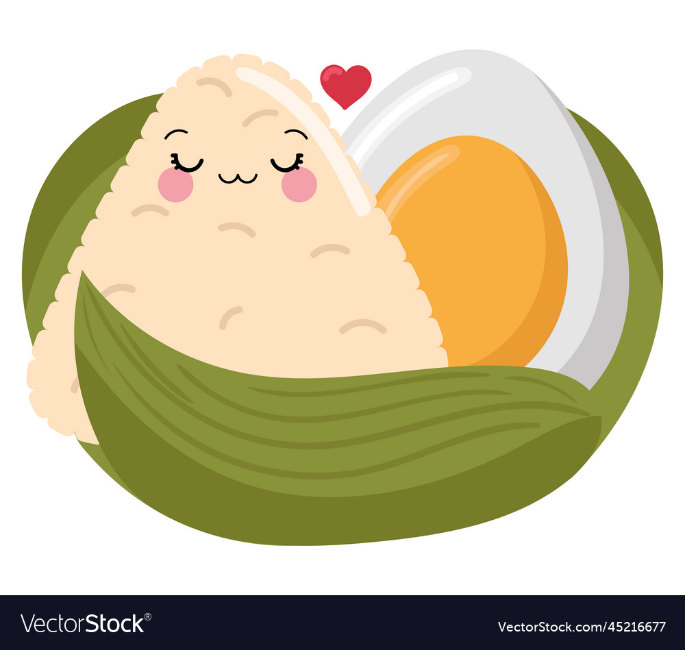 Tasty zongzi and egg