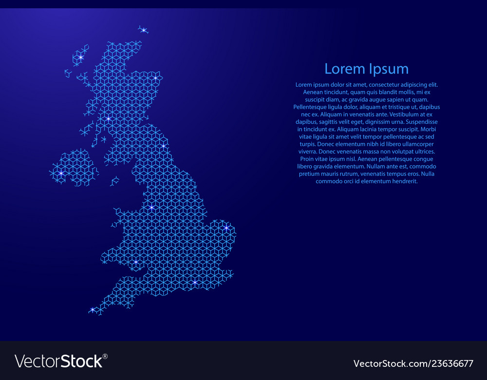 United kingdom map great britain abstract