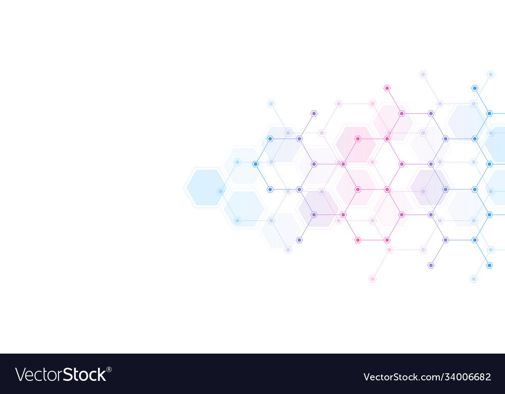 Abstract background hexagons shape pattern vector image Abstract background hexagons shape pattern