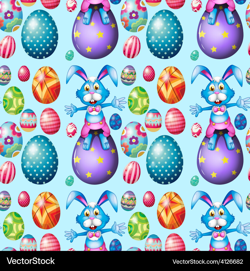 Easter rabbits Royalty Free Vector Image - VectorStock