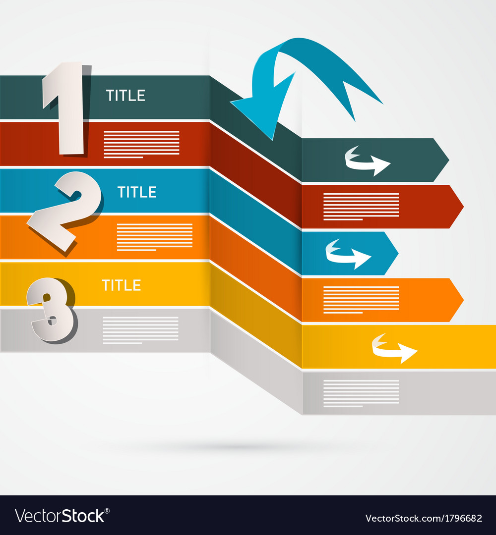Progress steps for tutorial infographics