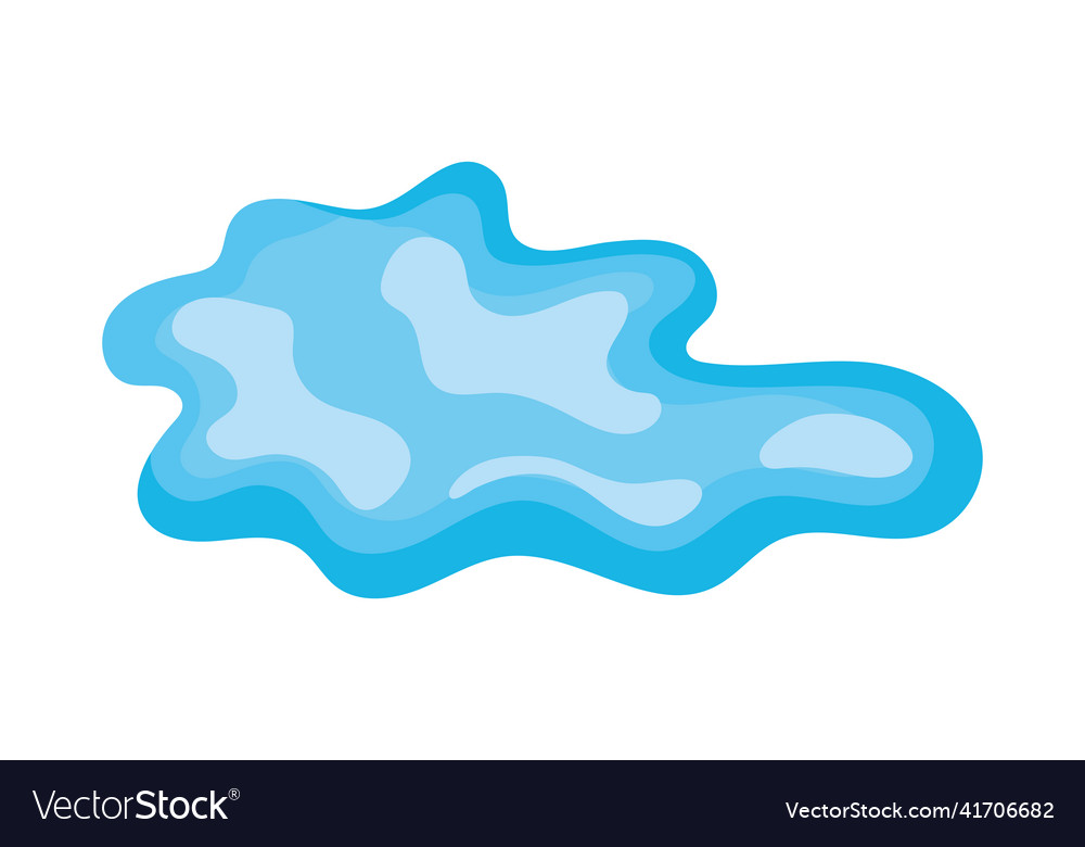 Puddle of water Royalty Free Vector Image - VectorStock