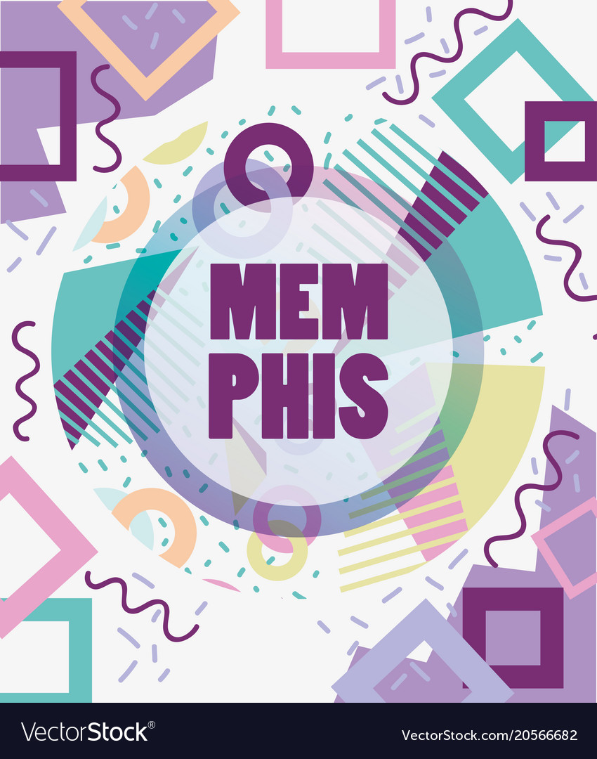 Retro Memphis Pattern Background
