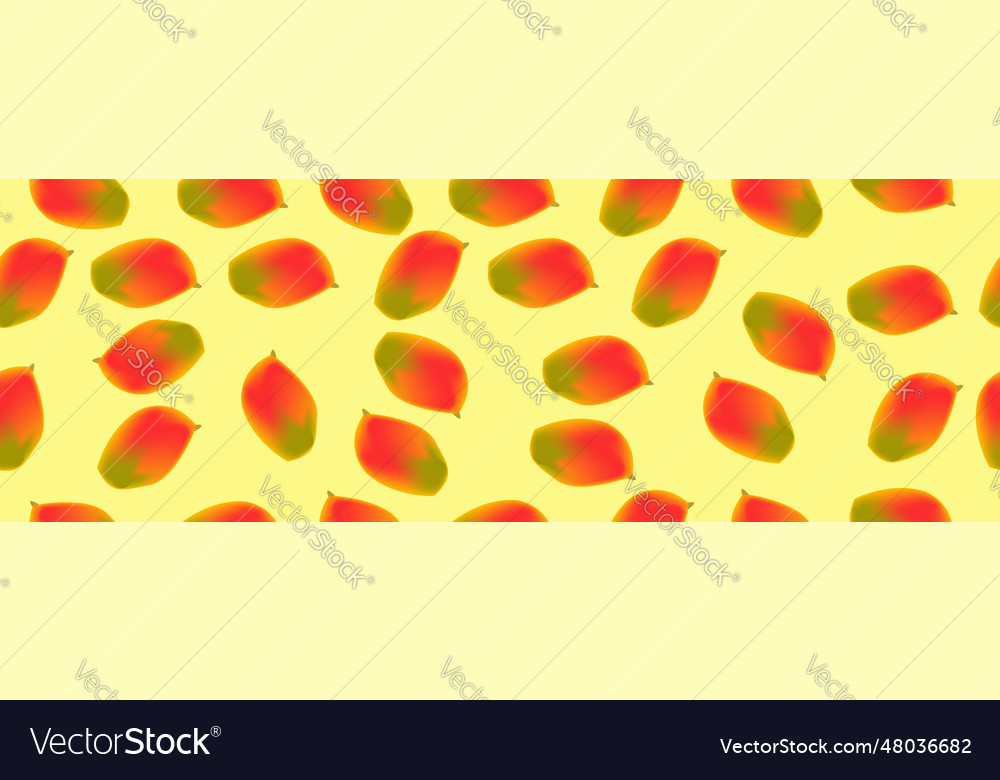 Seamless pattern with mango