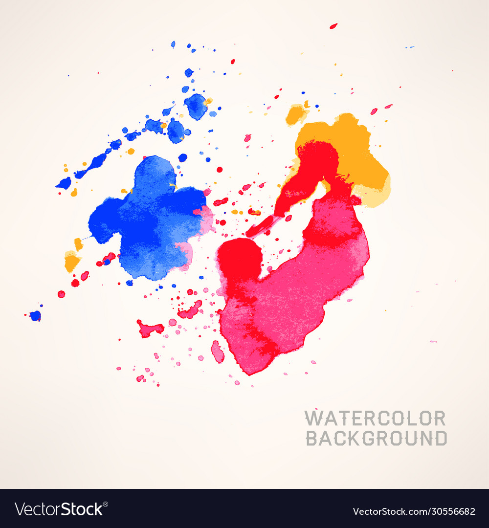 Watercolor splashes