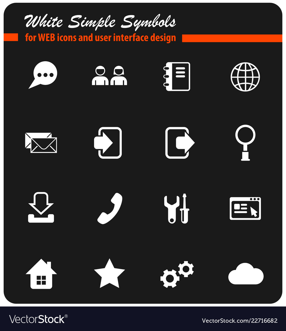 Web tools icon set