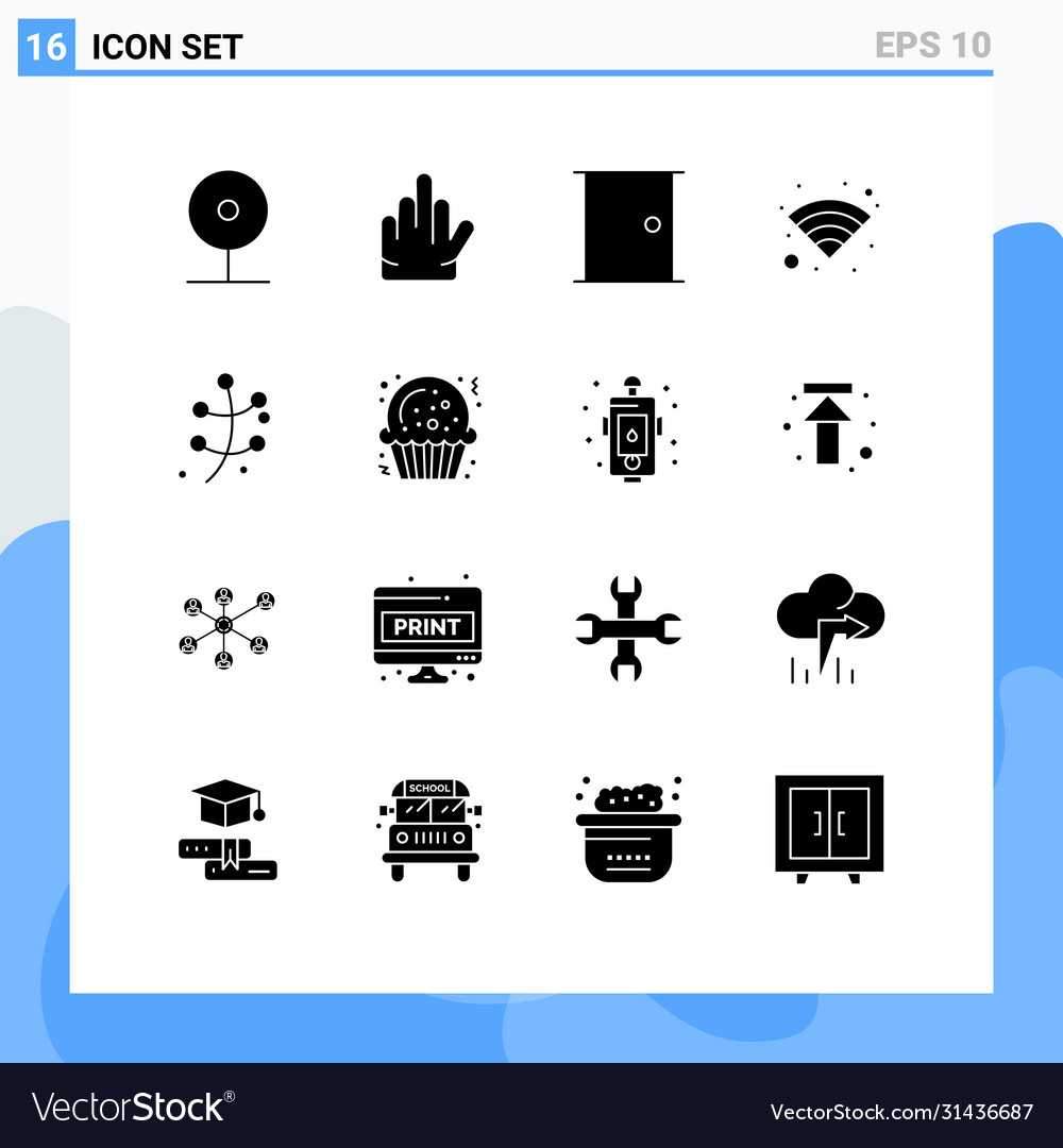 16 kreative Ikonen moderne Zeichen und Symbole