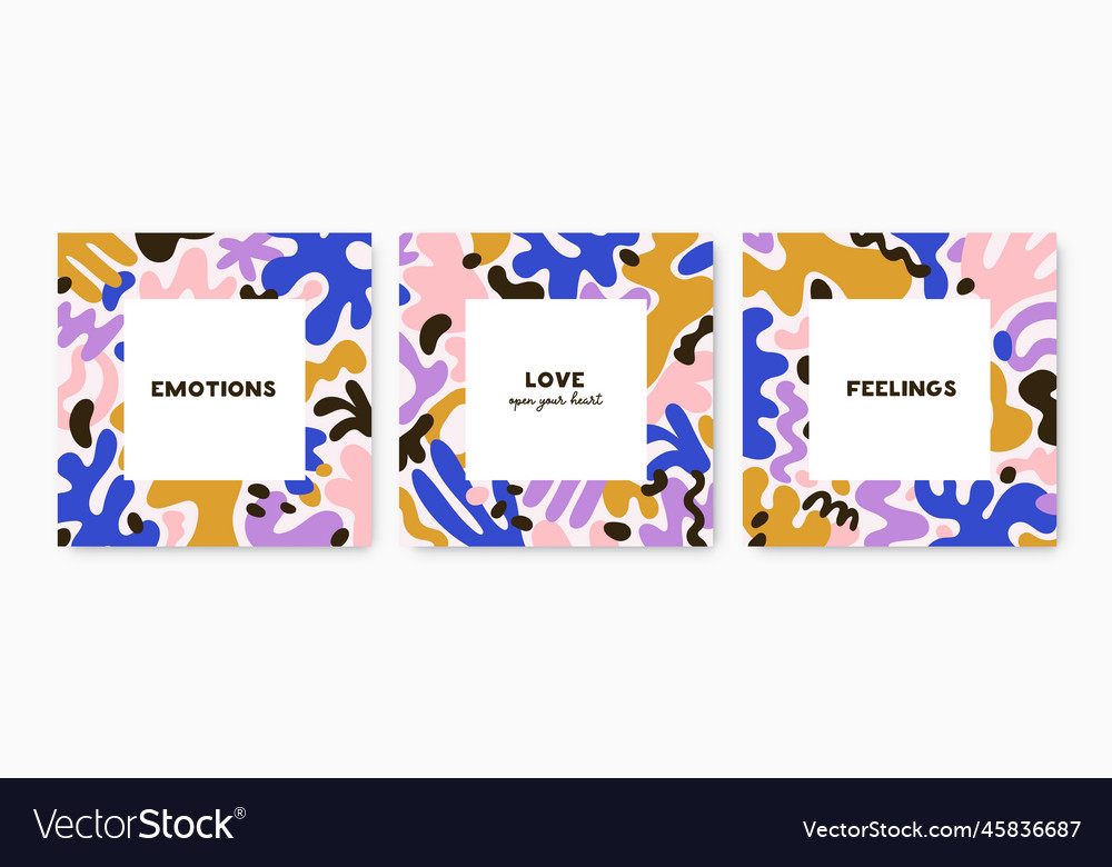 Abstract Shape Card Frames