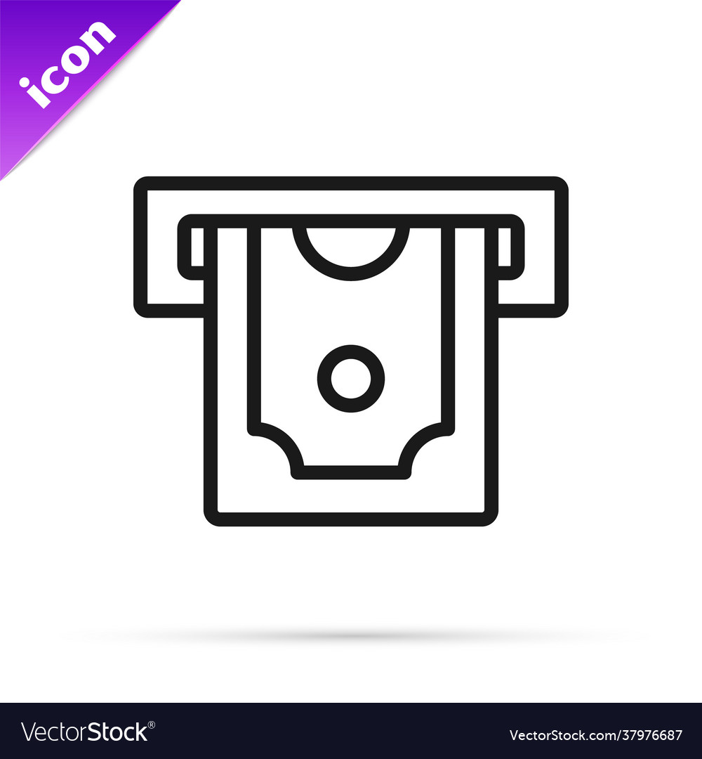 Black line atm - automated teller machine Vector Image Black line atm - automated teller machine