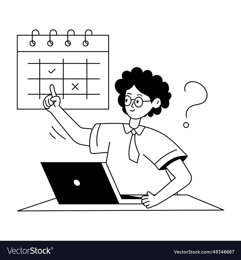 Business agenda Royalty Free Vector Image - VectorStock