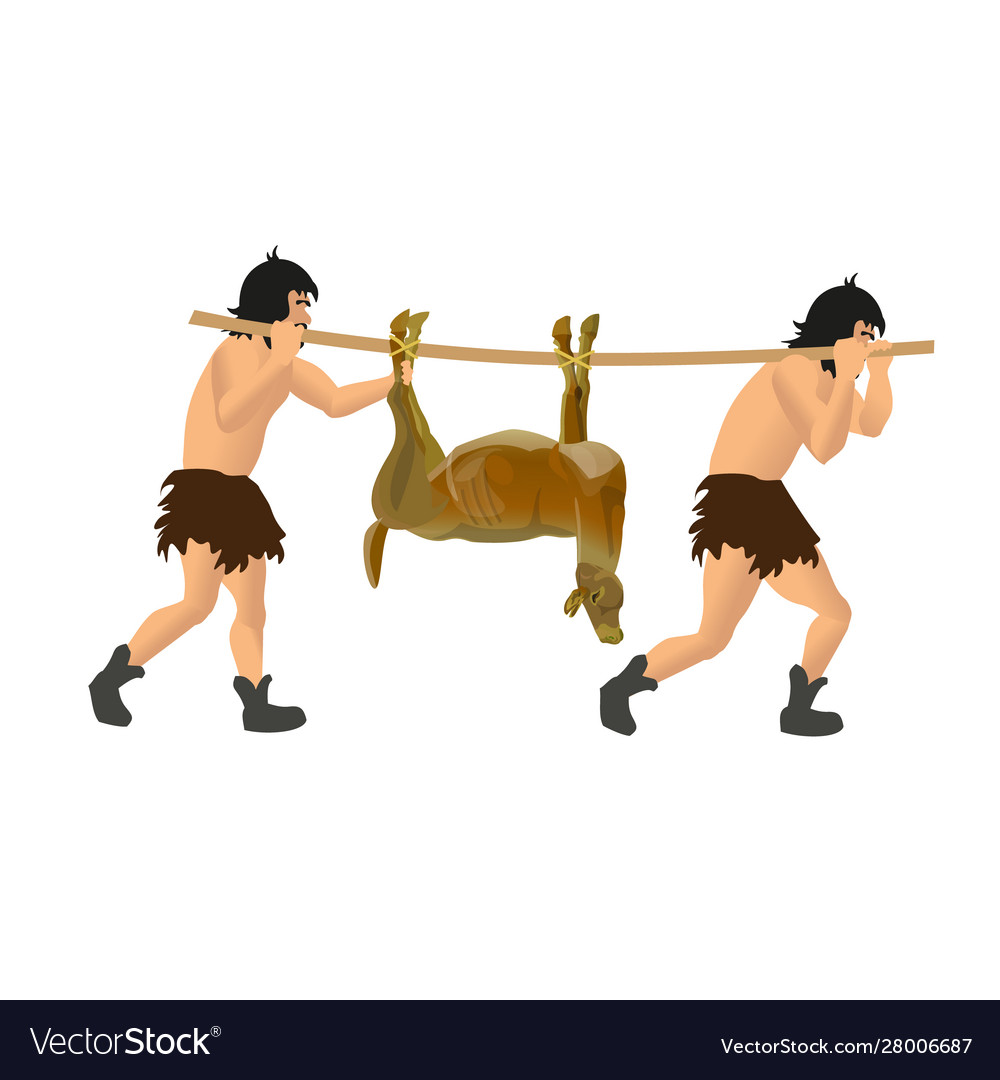 Cavemen Returning with Game