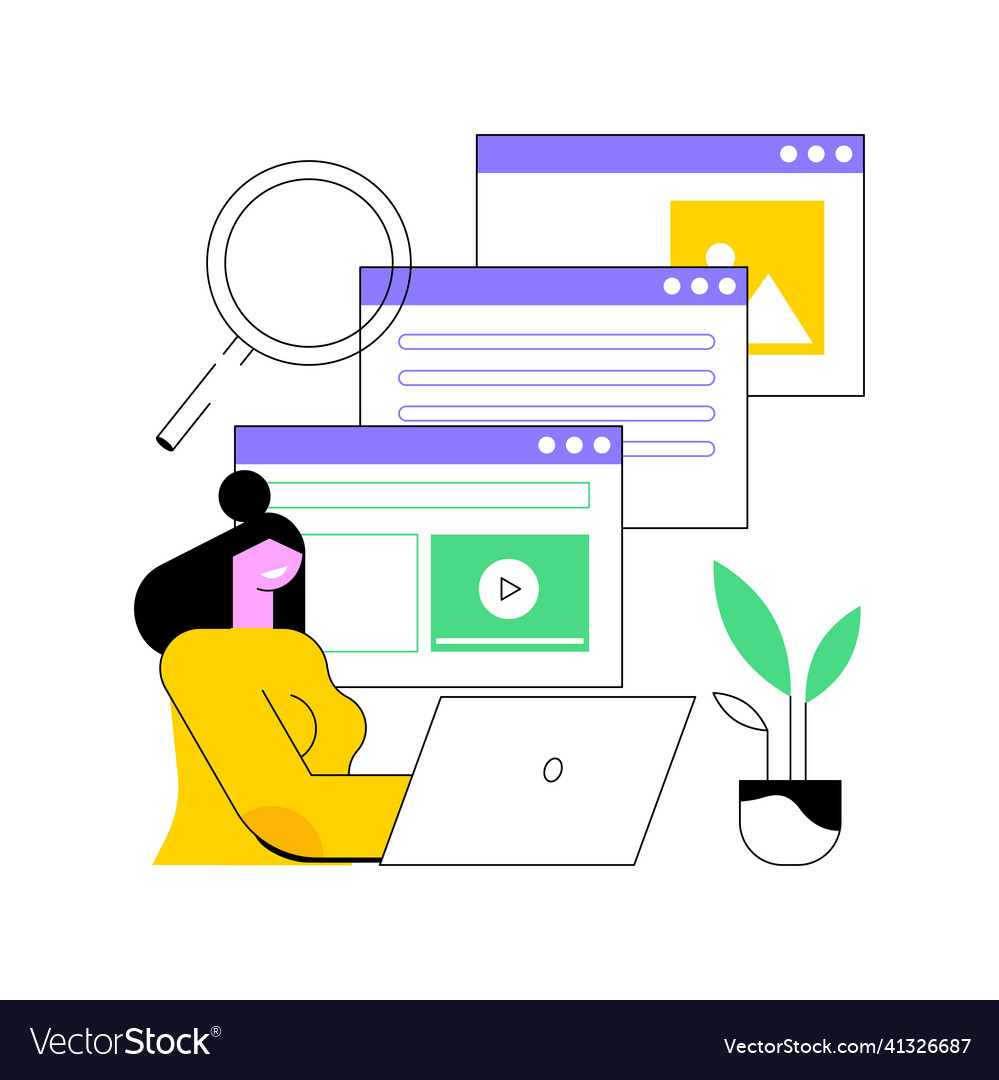 Copy optimization abstract concept vector image Copy optimization abstract concept