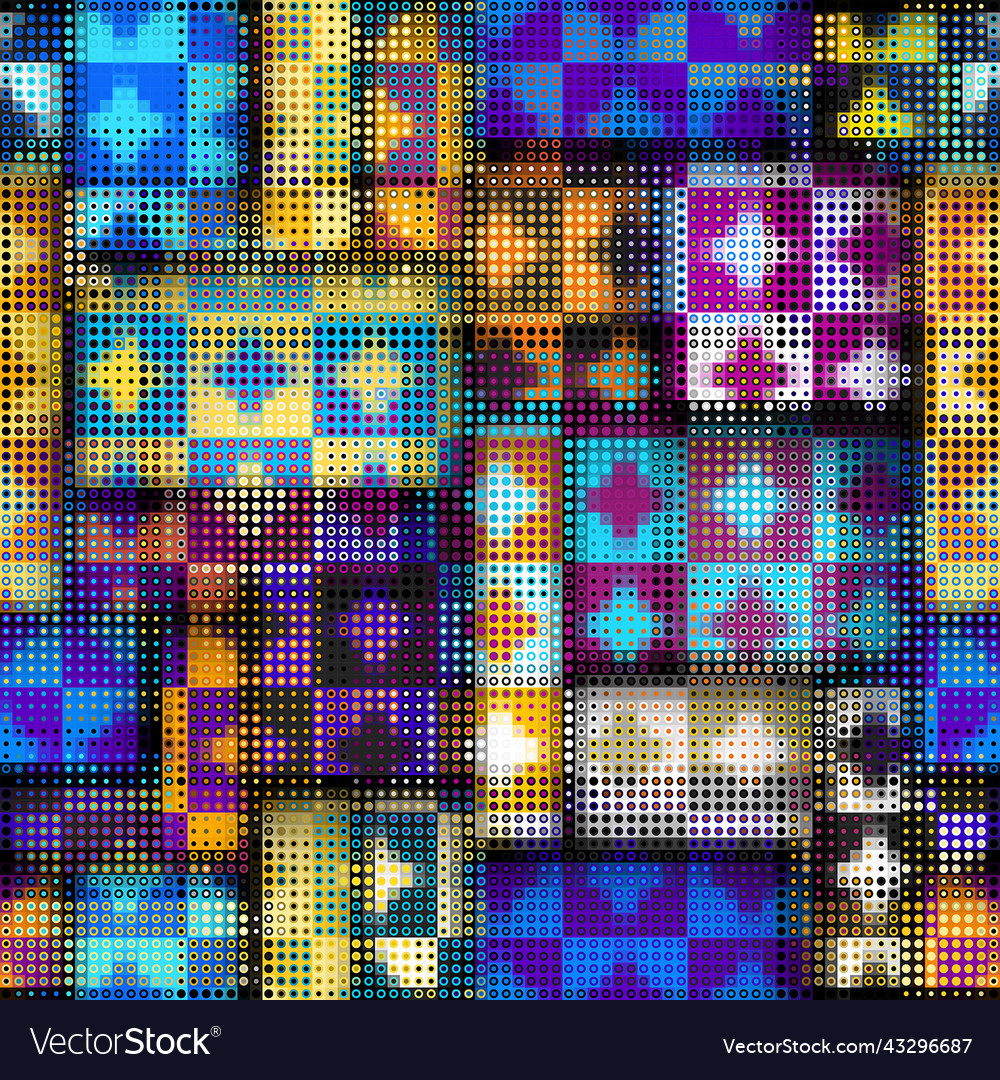 Geometric abstract pattern moire overlay style Vector Image Geometric abstract pattern moire overlay style