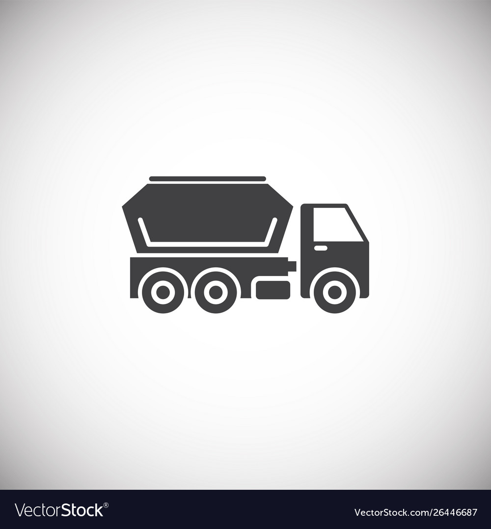 Heavy vehicle related icon on background Vector Image