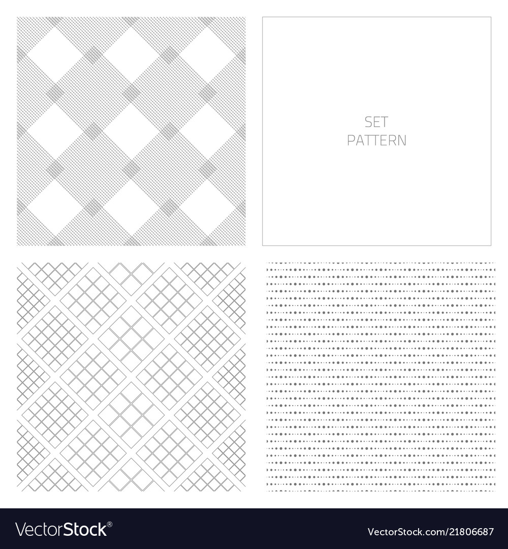 Set-pattern-gray-two vector image Set-pattern-gray-two