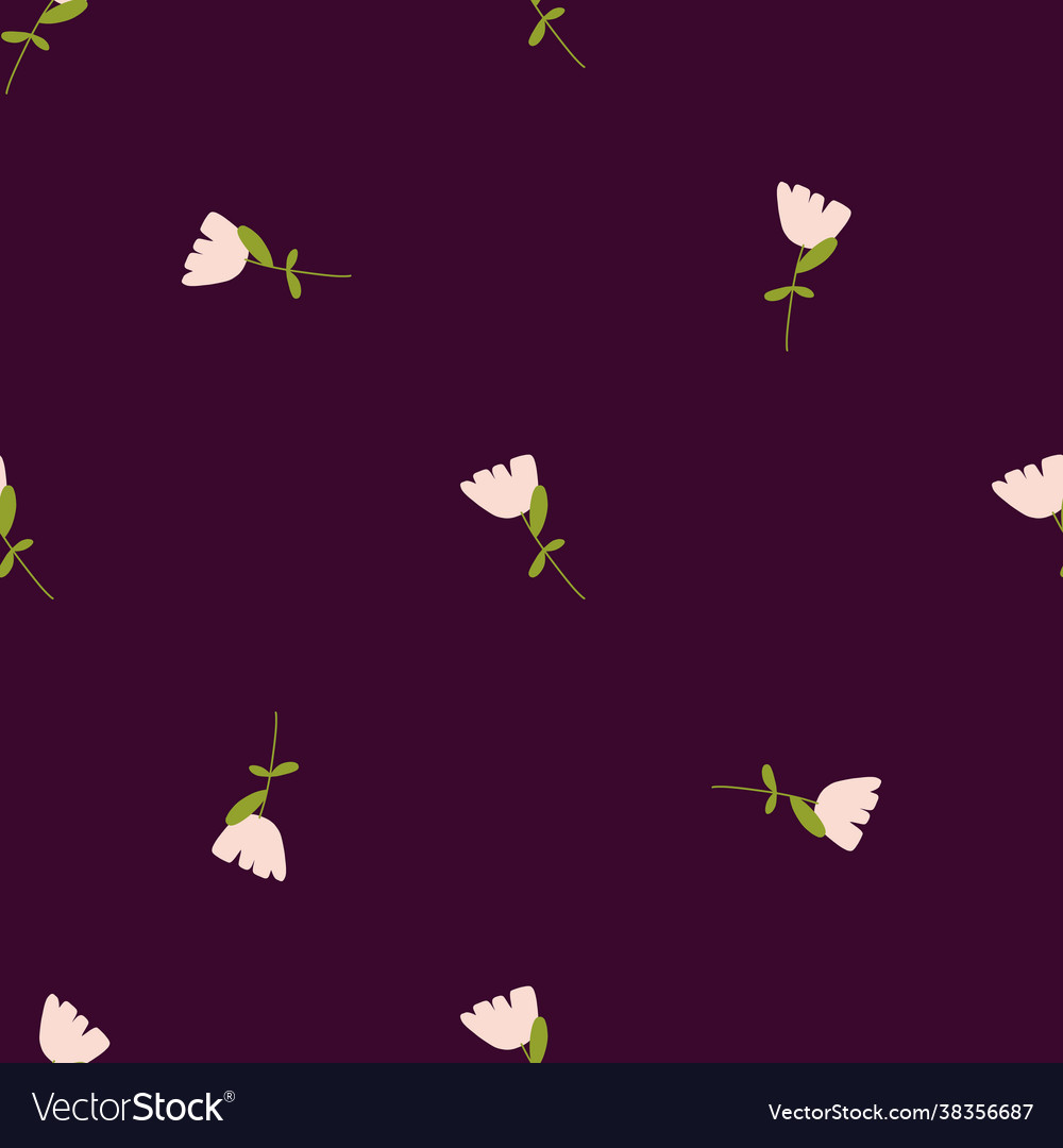 Spring style dark seamless pattern