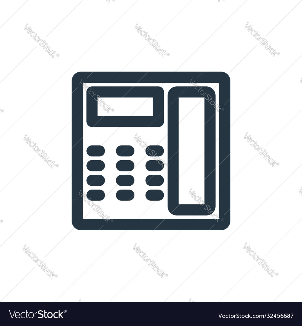 Telephone icon isolated on white background