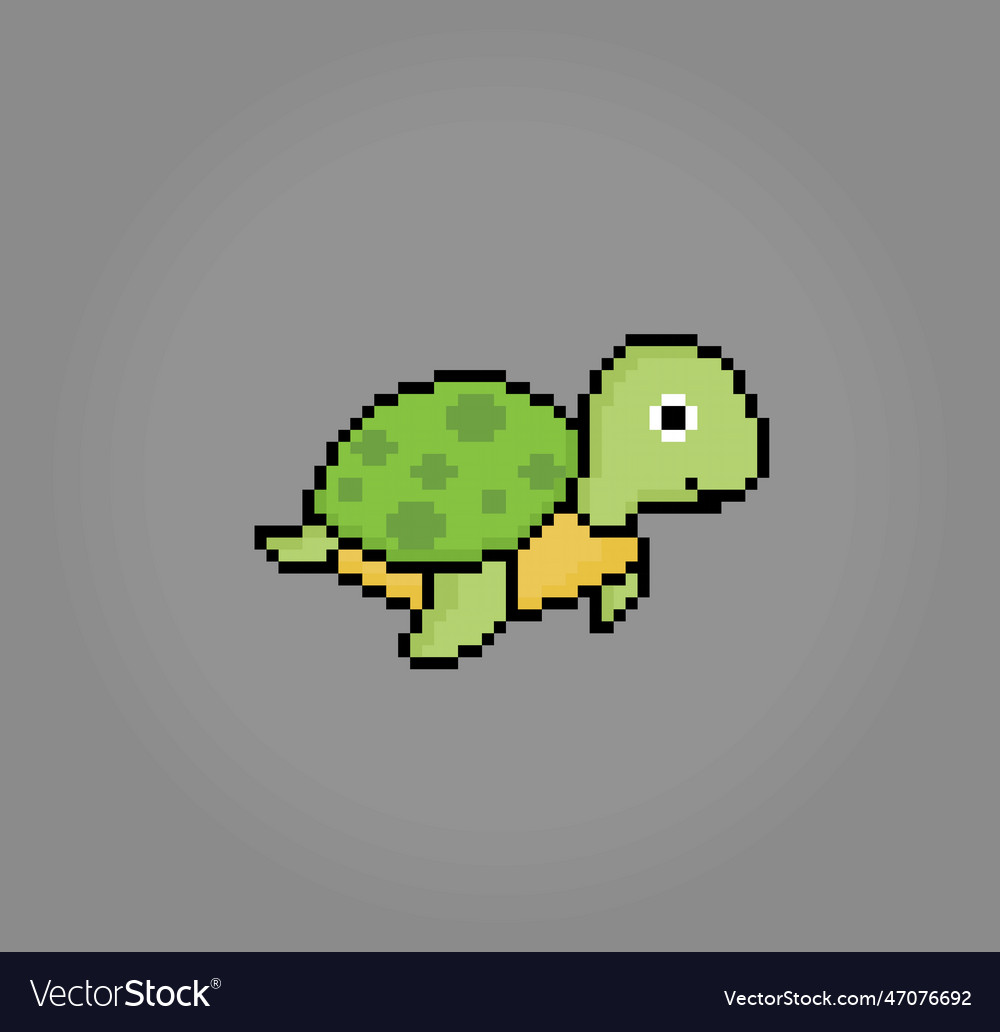 8 bit pixel turtle