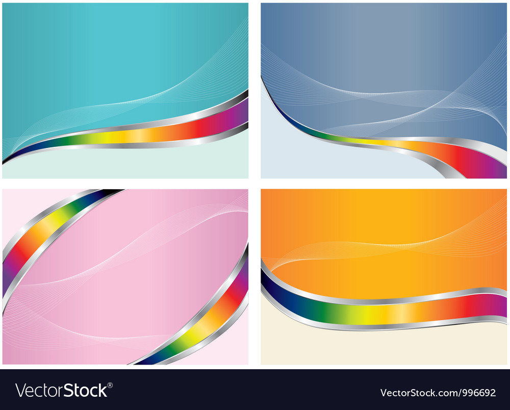 Abstract color back set