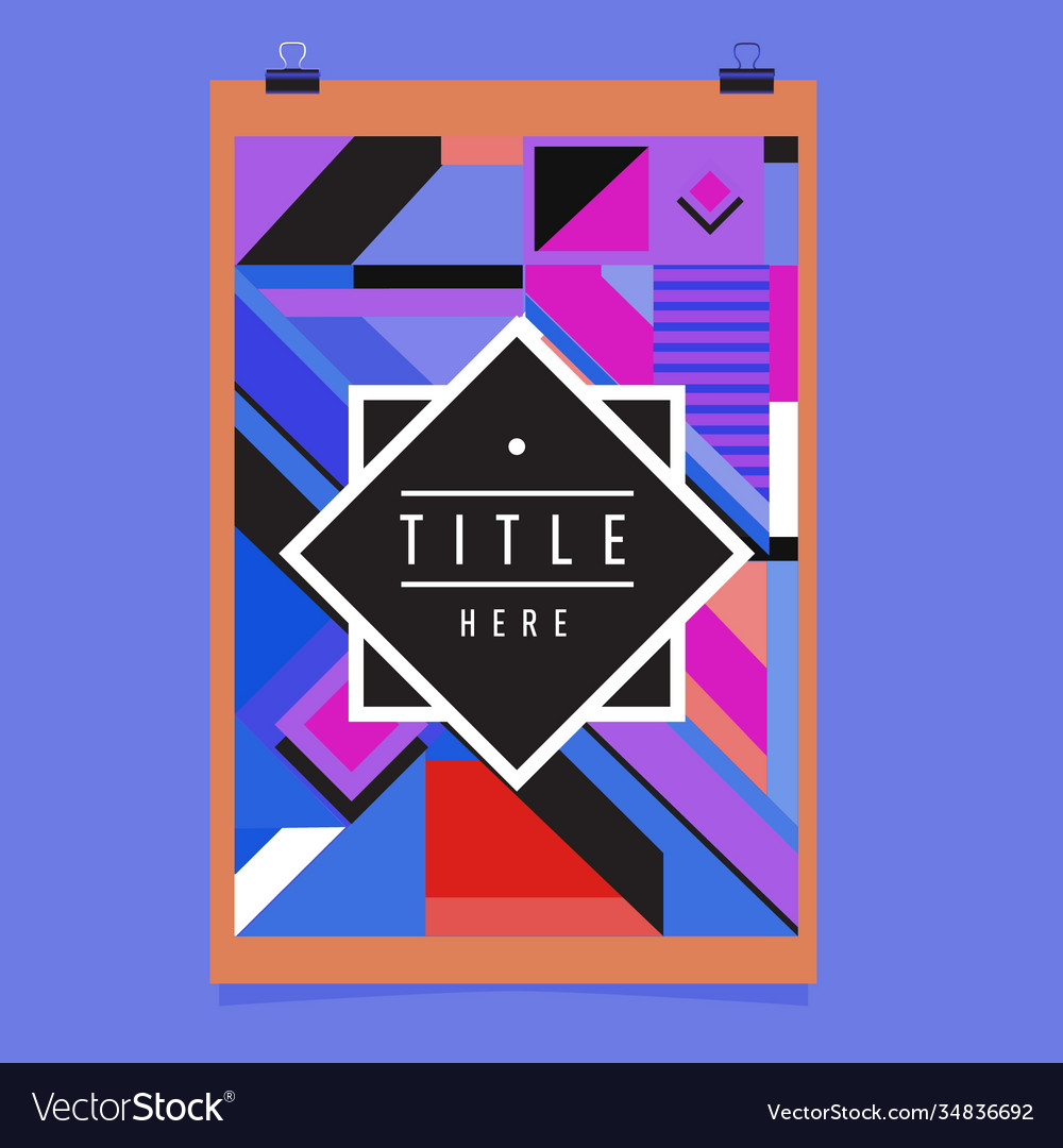 Abstract colorful geometric pattern background Vector Image Abstract colorful geometric pattern background
