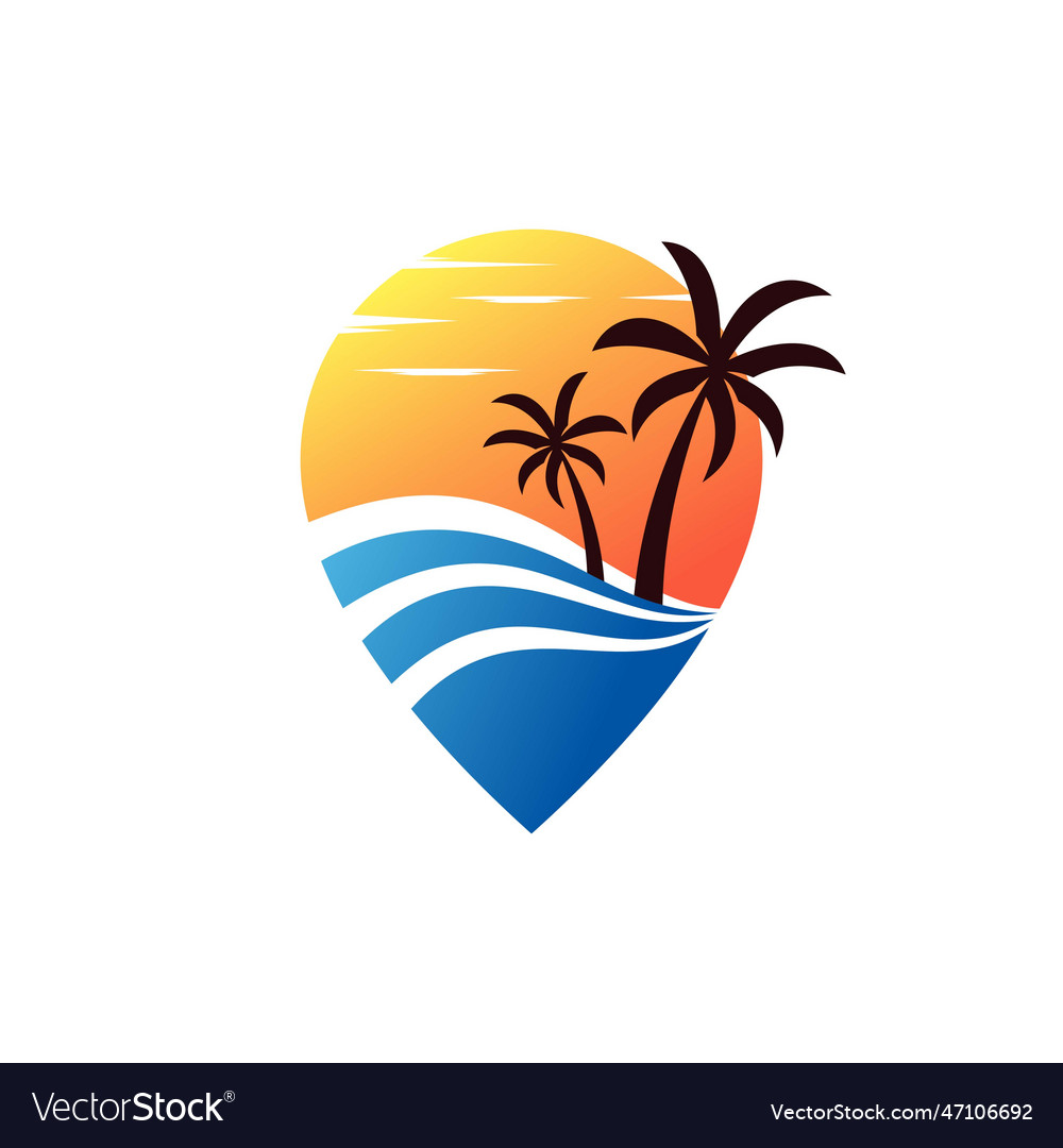 Beach Point Logo Vorlage