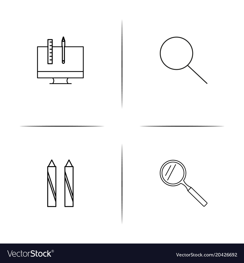 Creative process and design simple linear icon