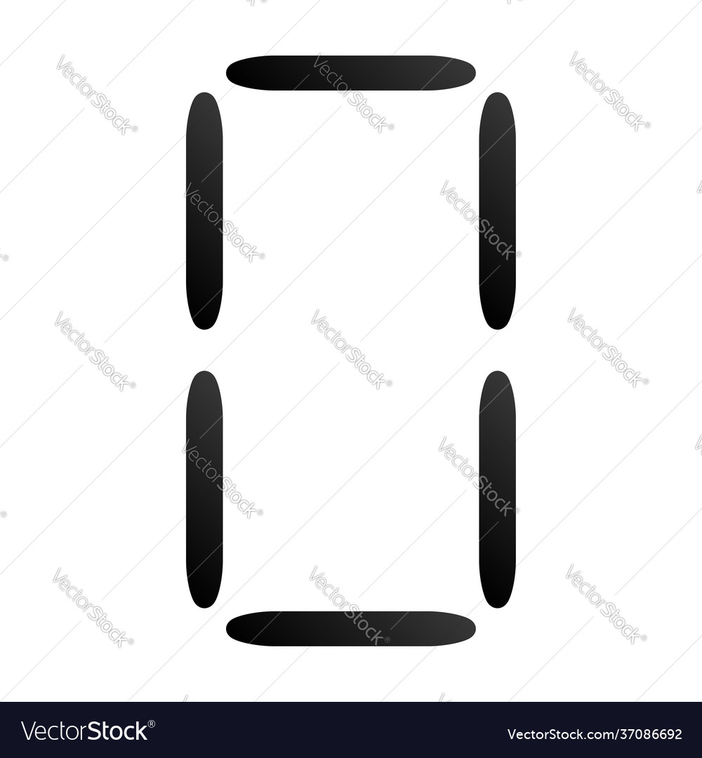 Digital display digits numbers numberals Vector Image Digital display digits numbers numberals