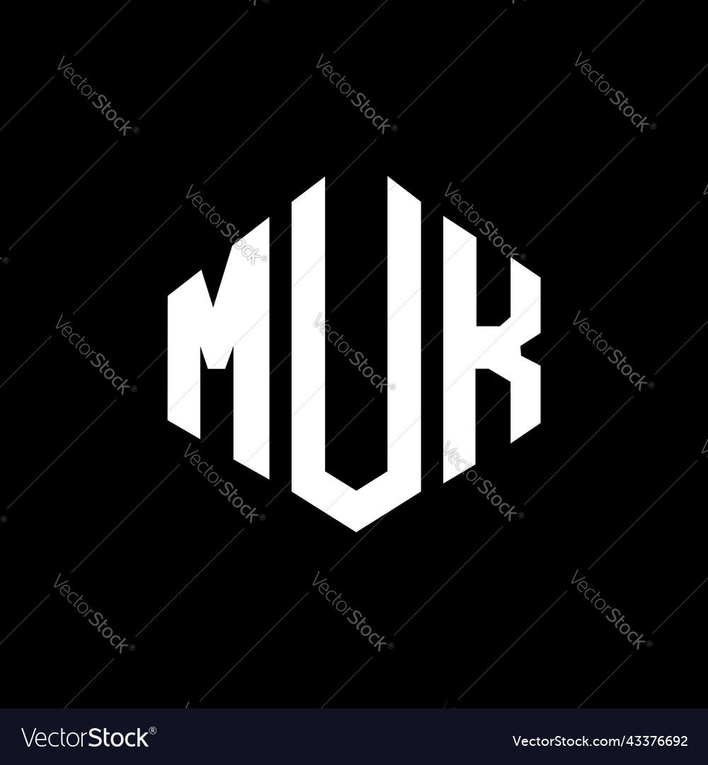 Muk Brief Logo Design mit Polygon Form