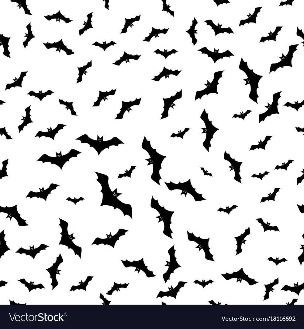 Seamless Background With Bats Royalty Free Vector Image