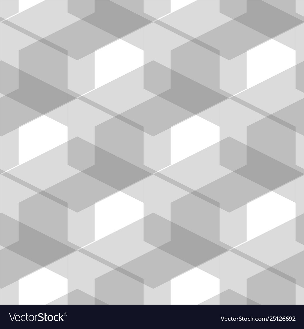 Seamless cube like geometric pattern from shape vector image Seamless cube like geometric pattern from shape