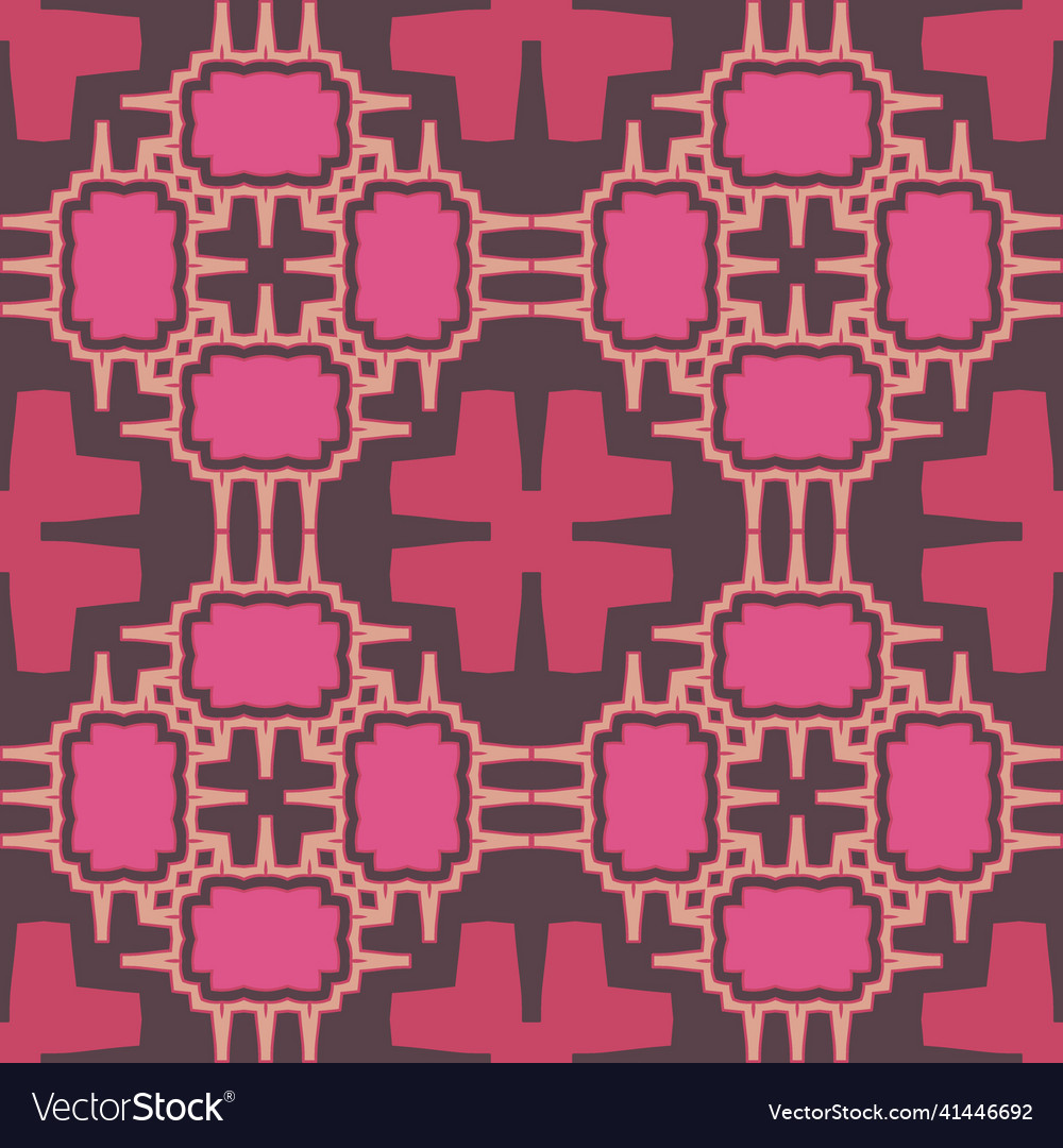 Seamless pattern with mosaic tiles vector image Seamless pattern with mosaic tiles