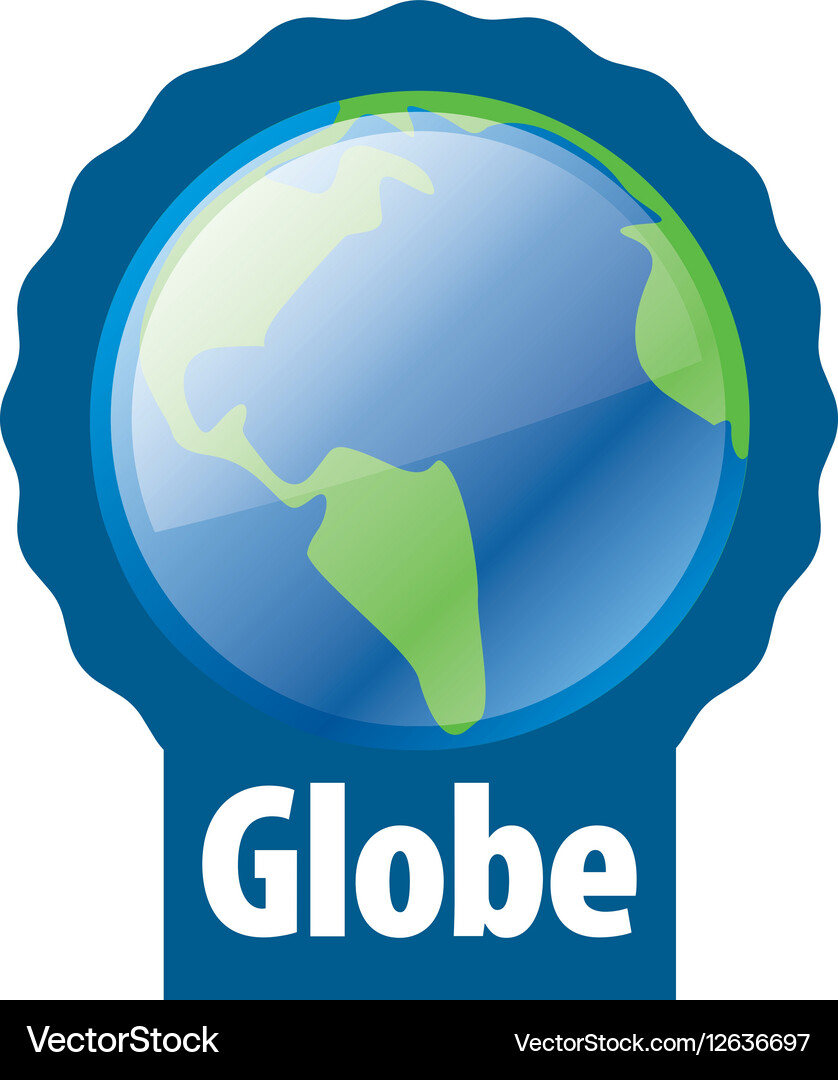 Abstract logo globe Royalty Free Vector Image - VectorStock