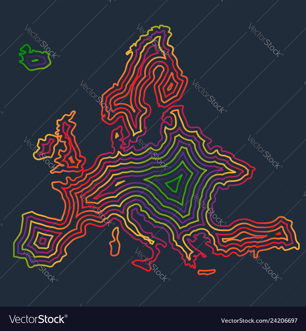 Bunte Europa von Schlaganfällen hergestellt