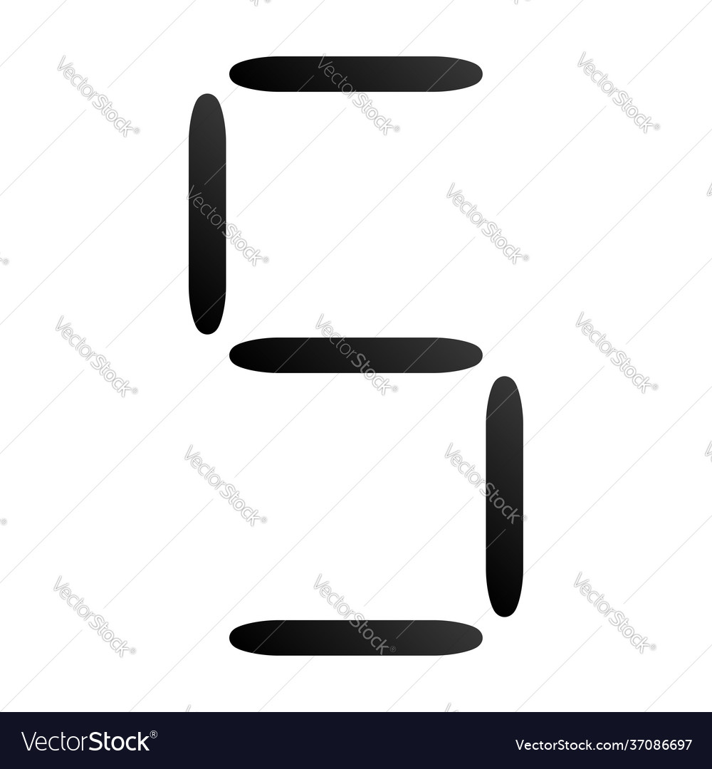 Digital display digits numbers numberals Vector Image Digital display digits numbers numberals