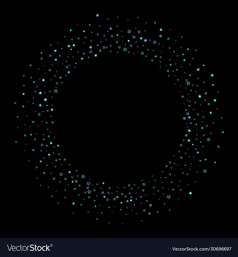 Glittery Stars & Confetti - Blau und Türkis