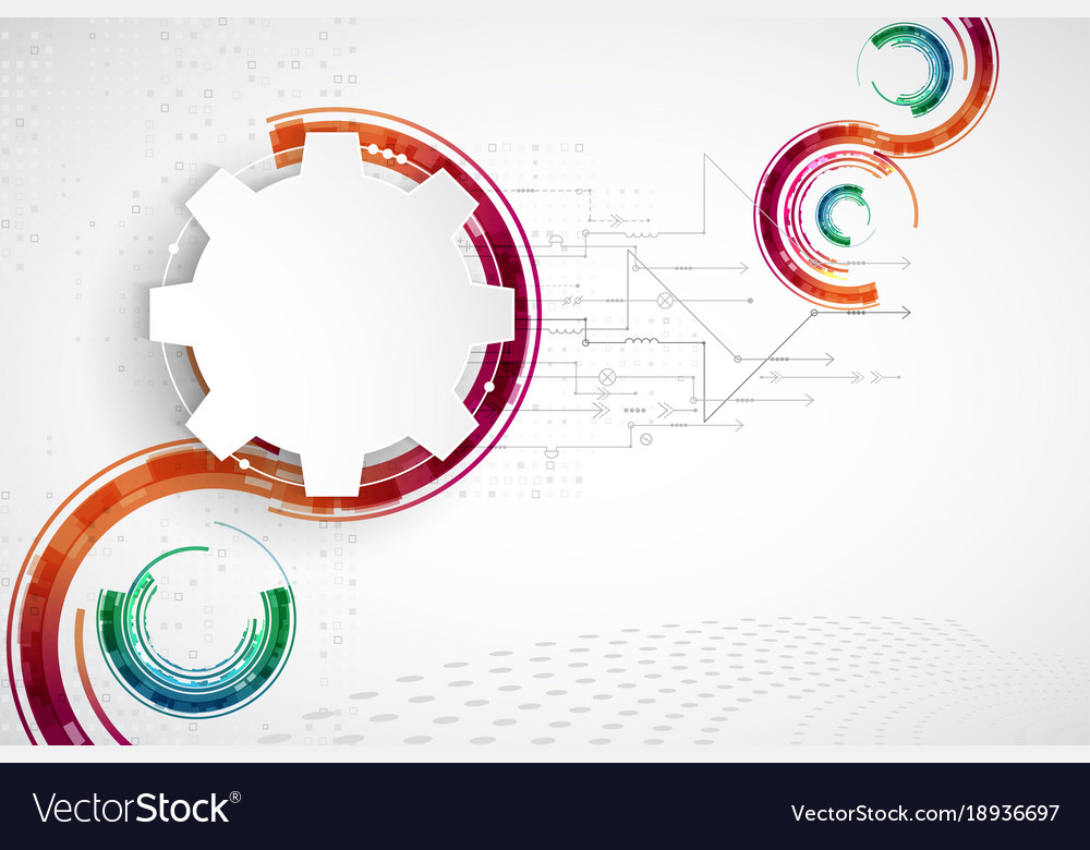 Hi-tech digital technology and engineering Vector Image