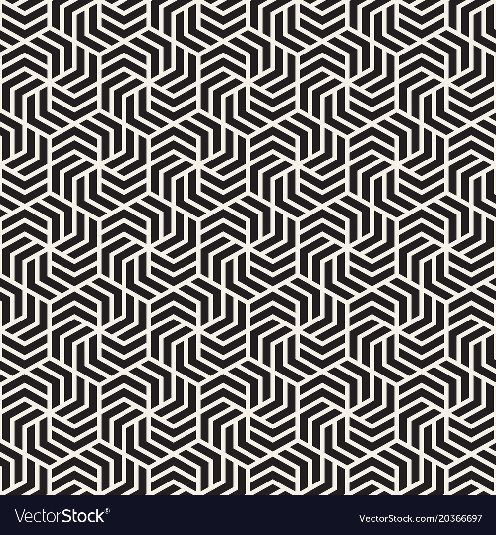 Modern Geometric Hexagonal Pattern