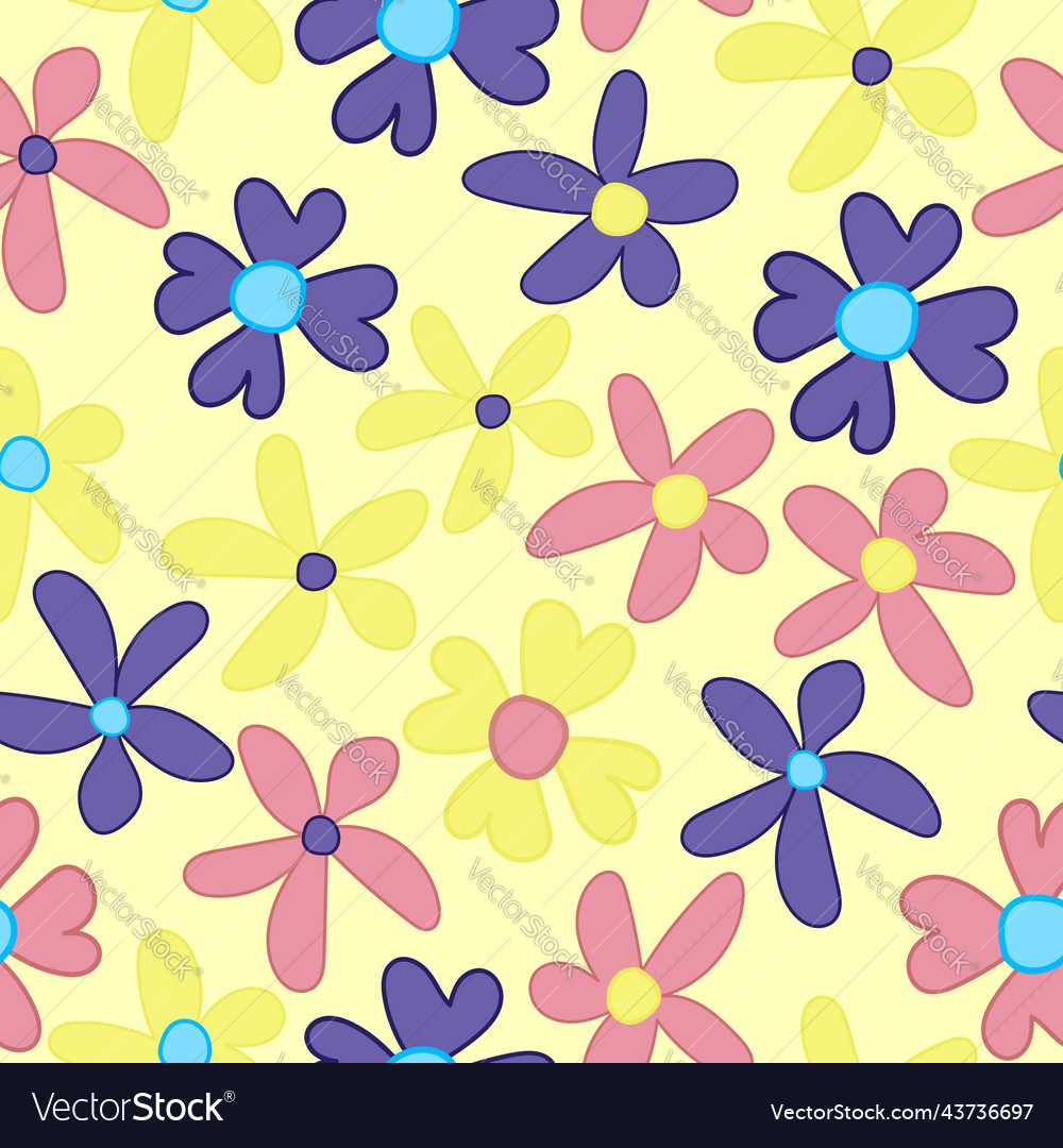 Ornamental stylish seamless floral ditsy pattern Vector Image