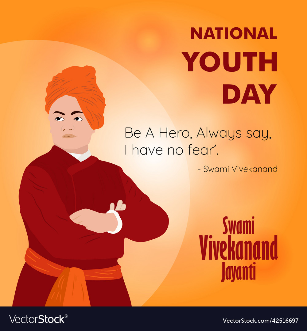 Swami vivekananda Royalty Free Vector Image - VectorStock