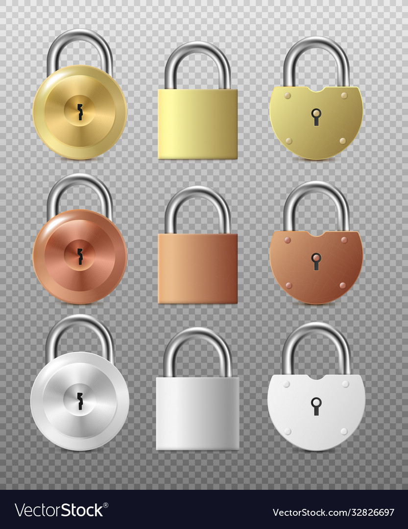 template-padlocks-or-door-locks-in-shapes-vector-image