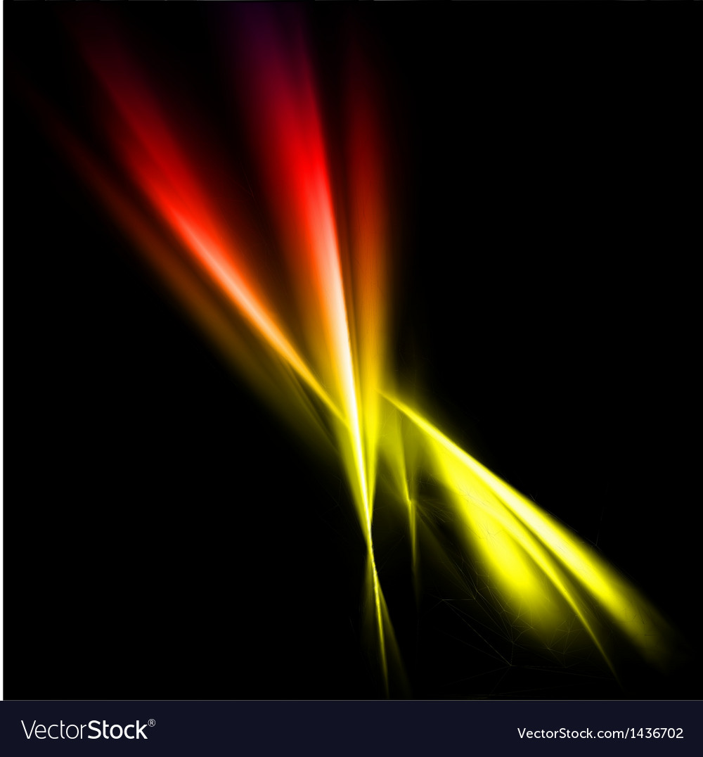 Abstract Yellow And Red Rays Lights Royalty Free Vector Red Rays Lights Royalty Free Vector