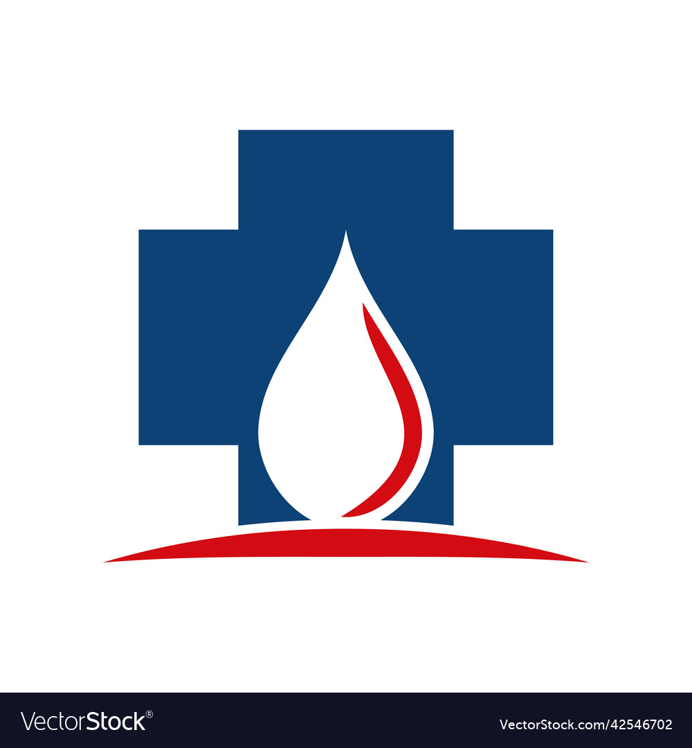 Blood medical health logo icon brand identity