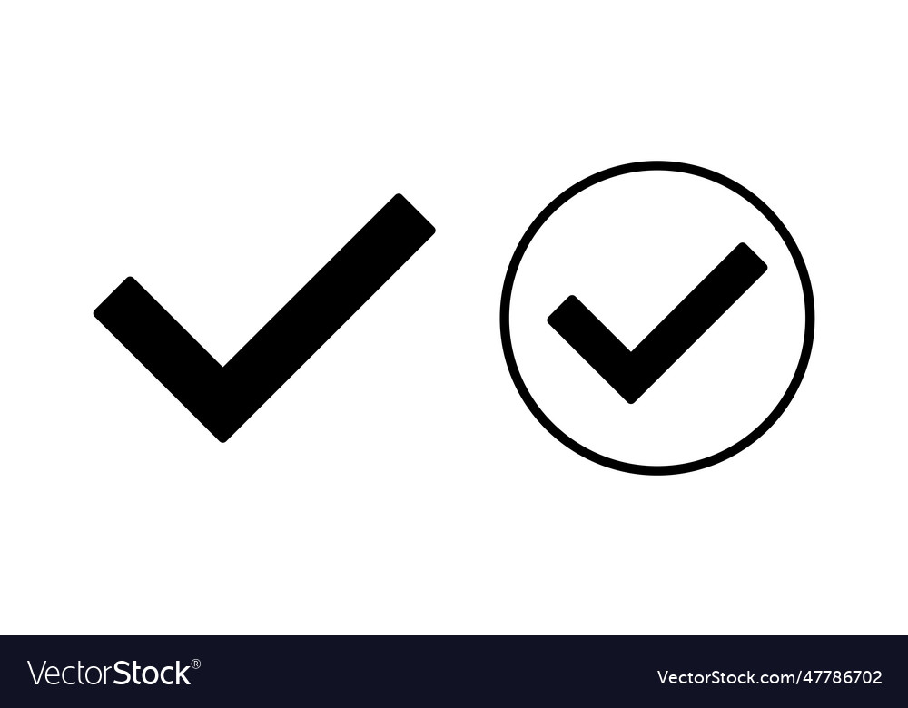 Check icon mark list button