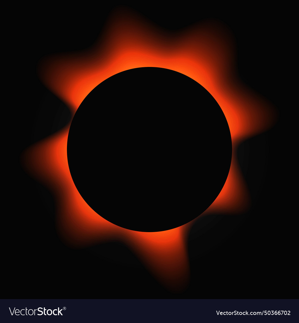 Circle illuminate light frame with color gradient vector image Circle illuminate light frame with color gradient