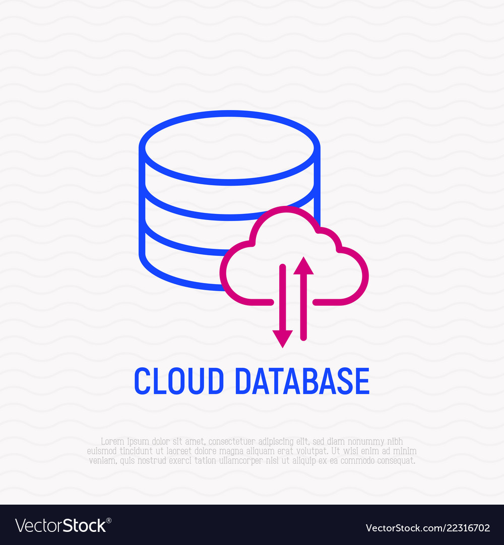 Cloud Database Icon - Data Storage