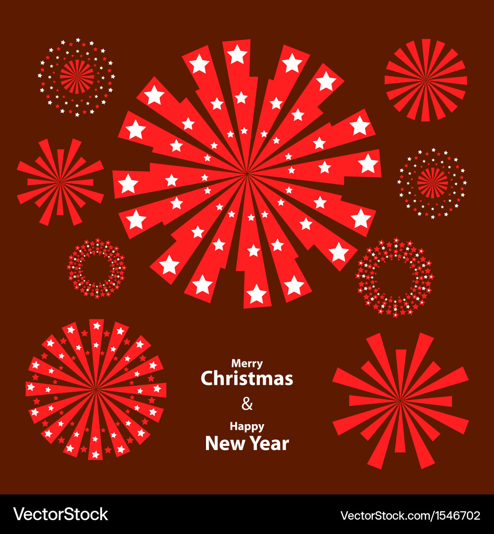 Holiday firework Royalty Free Vector Image - VectorStock