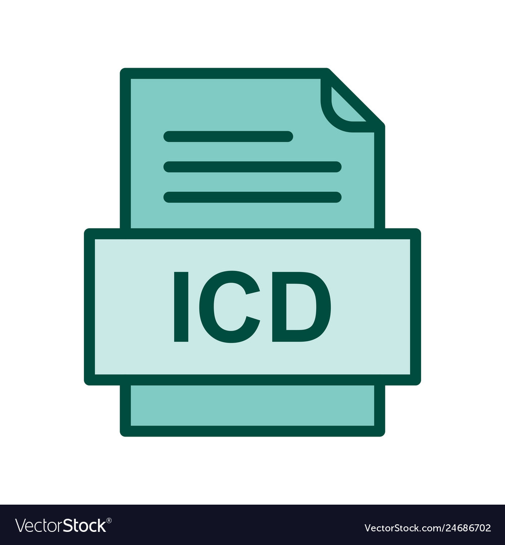 Icd file document icon