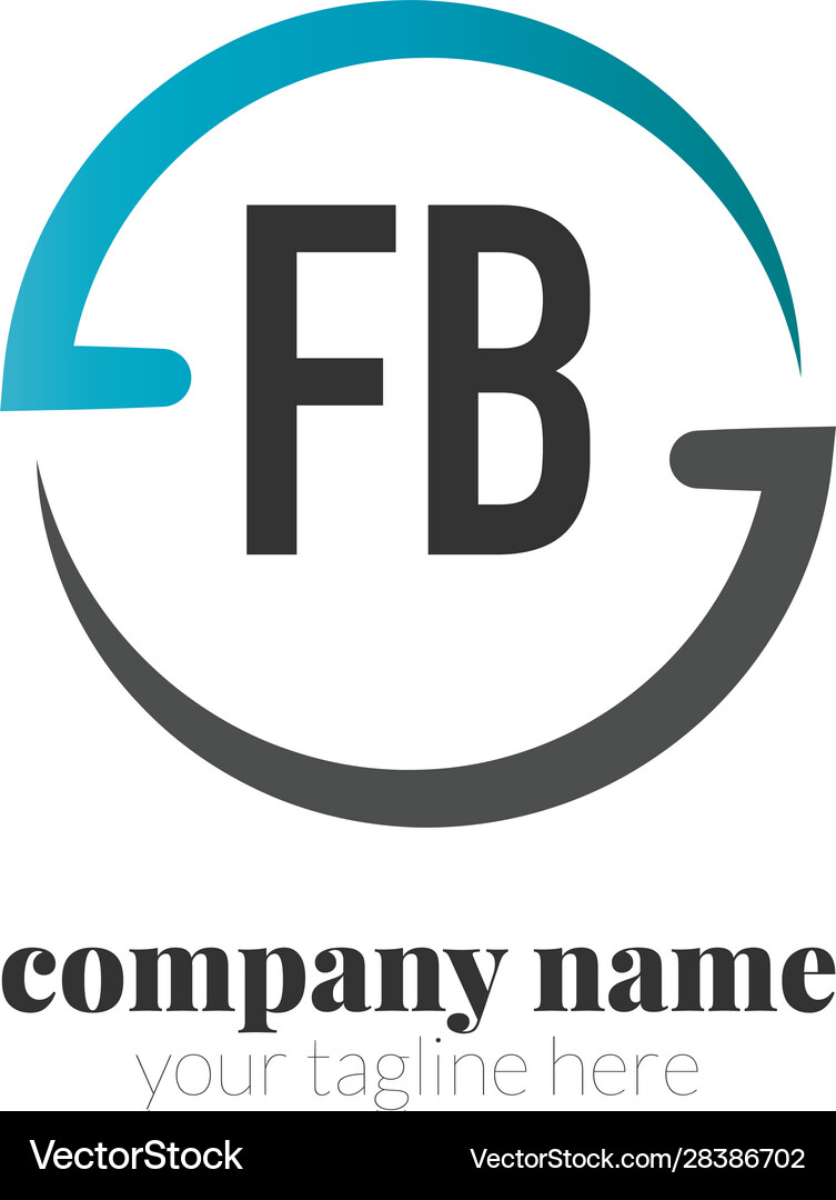 Initial letter creative circle logo concept Vector Image