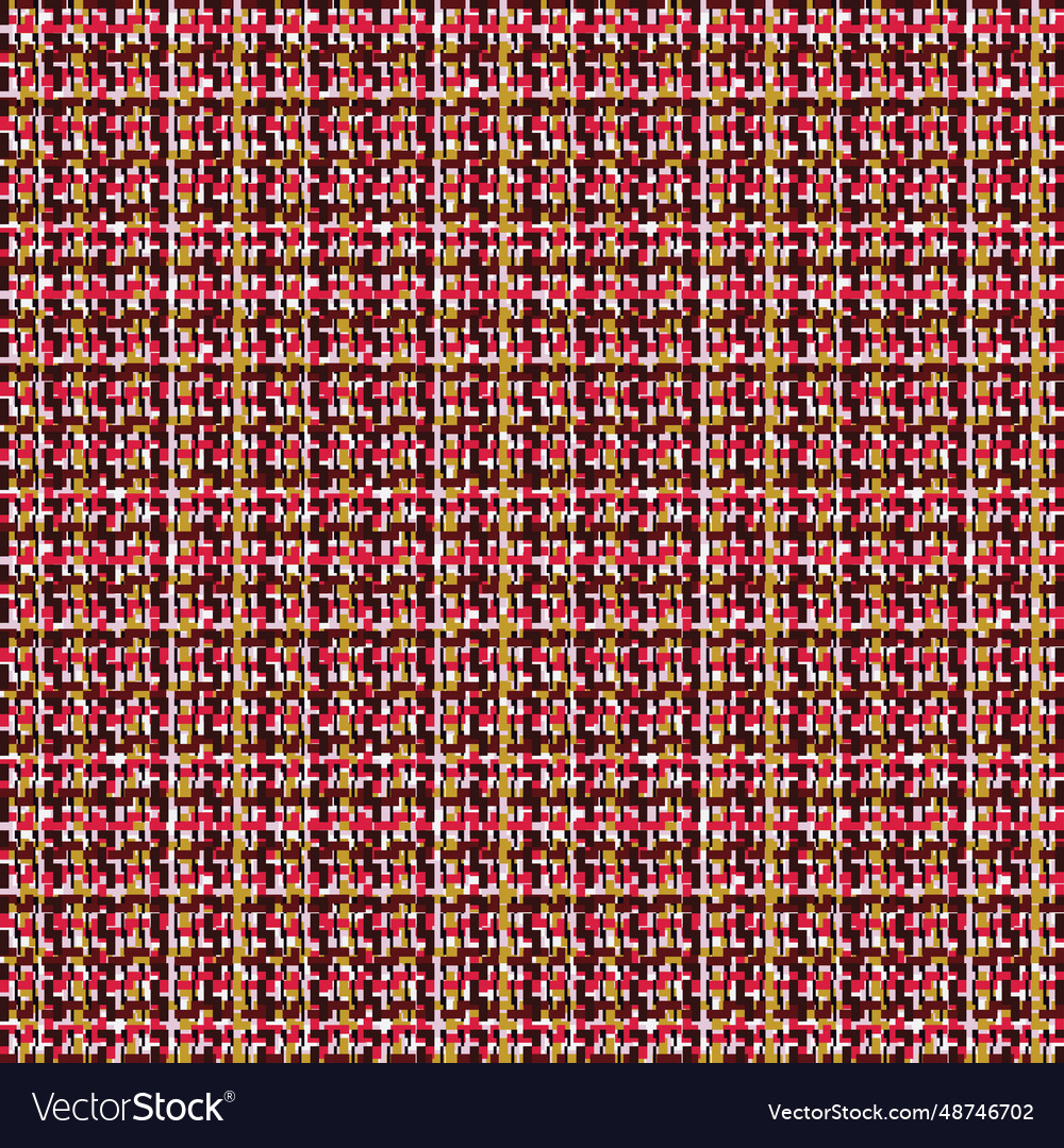 Multicolor flecked textured checkered pattern vector image Multicolor flecked textured checkered pattern